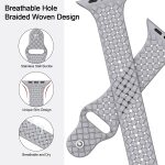 HOTLOVE Silicone Slim Bands Compatible with Apple Watch Band 38mm 40mm 41mm 42mm 44mm 45mm 49mm, Slim Thin Narrow Sport Strap Breathable Wristbands for iWatch Ultra Series SE 8 7 6 5 4 3 2 Women Men - Image 3
